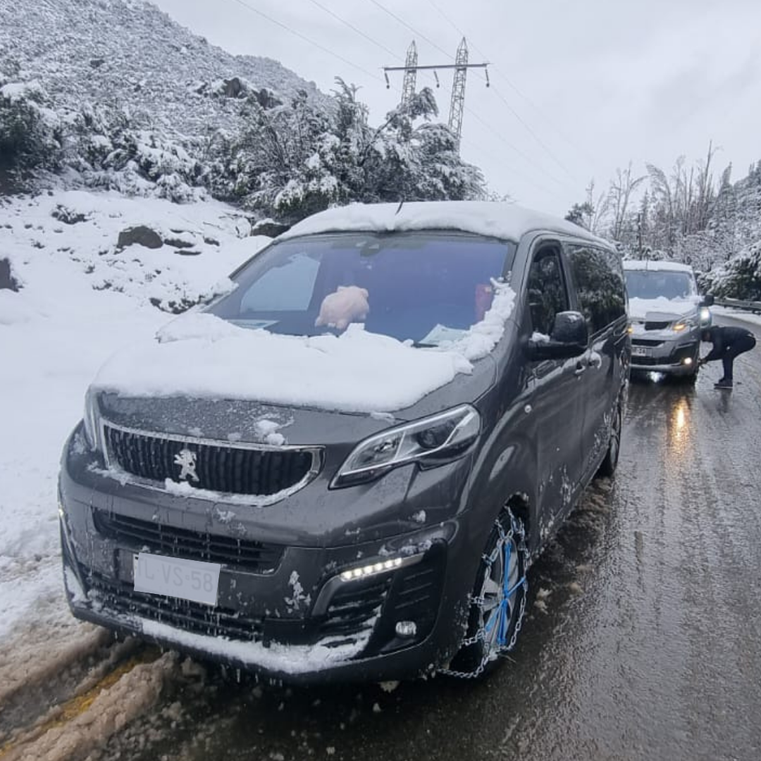 Van privada TransportesVIP en ruta cordillera nevada